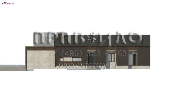 Проект стильного пятикомнатного дома с большим гаражом S3-170-1 (Z395)