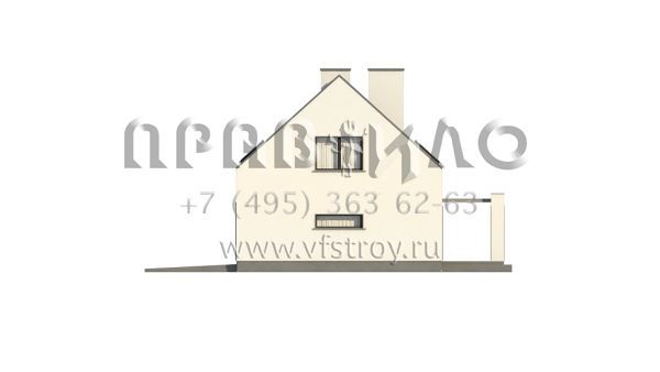 Проект современного мансардного дома с тремя спальнями и гаражом на одну машину s3-169-6 (Z353)