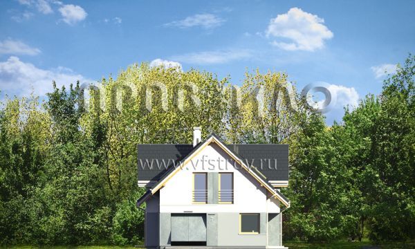 Проект дома с современной архитектурой S8-238 (Рассудительный)