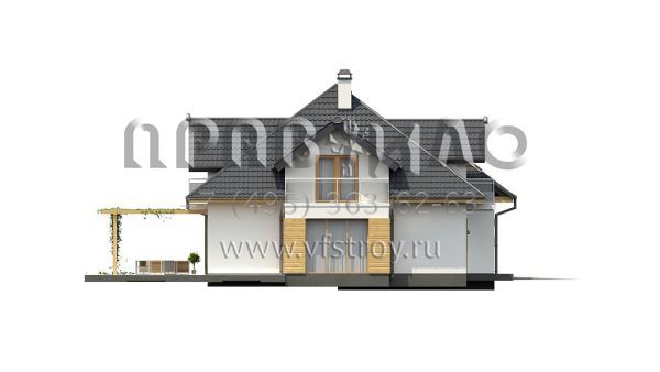 Проект дома с мансардой и гаражом на два автомобиля S3-239-1 (Z270)
