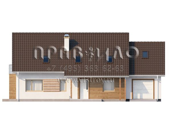 Проект комфортабельного дома с крытой террасой S3-218 (Z103)