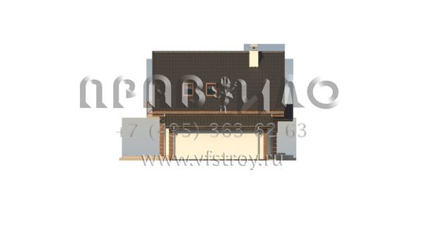 Проект квадратного в плане загородного дома S3-133 (Z1 gl)