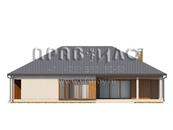 Проект одноэтажного дома в стиле современной классики  S3-166-1 (Z152)