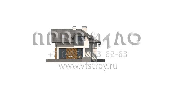 Проект дома с мансардой и помещением для коммерческого использования S3-171 (Z150)