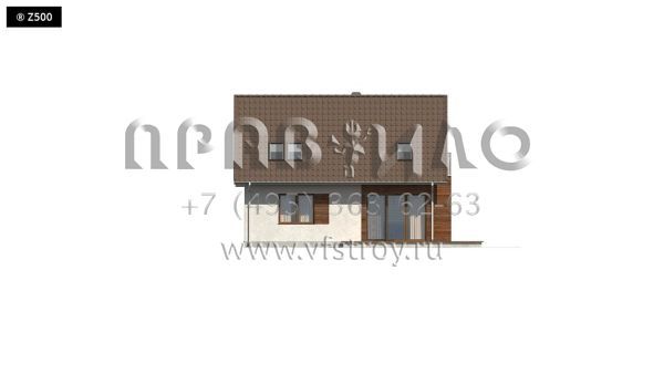 Проект коттеджа со спальнями в мансарде S3-119-4 (Z101 L h+)