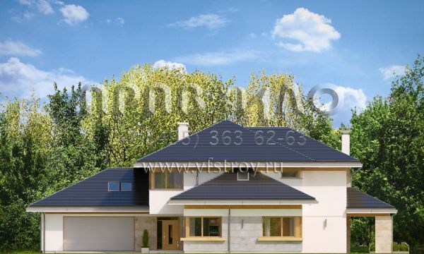 Проект дорогого коттеджа S8-441 (Дом с Видом 4)