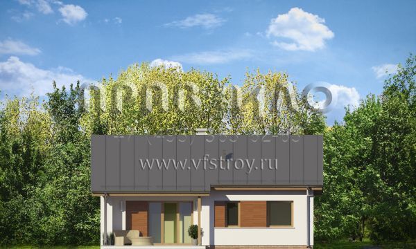 Проект классического коттеджа S8-80 (Божья Коровка)