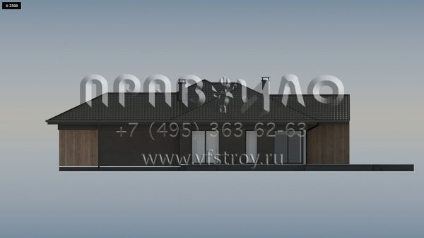 Проект одноэтажного загородного дома с оригинальным дизайном S3-192-3 (Z406)