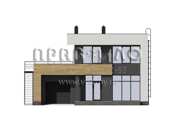 Проект монолитно-каркасного дома S7-189(4-05)