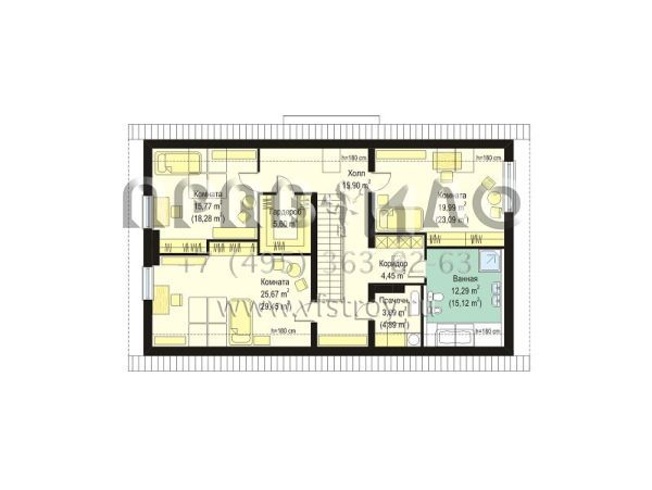 Проект современного особняка S8-419 (Дом на Горке)