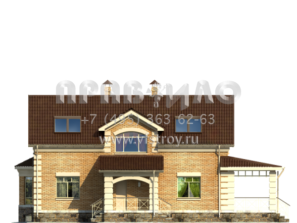 Дом с цокольным этажом для узкого участка S7-192 (2-09)