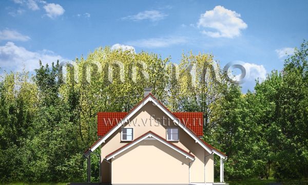 Проект дома с треугольным эркером S8-198-3 (Орлик)