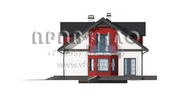 Проект красивого современного коттеджа S3-233-1 (Z28 GL)