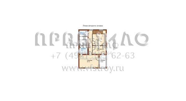 Проект двухэтажного дома из газоблоков H-212-1P
