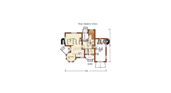 Респектабельный загородный особняк в классическом стиле J-192-1P