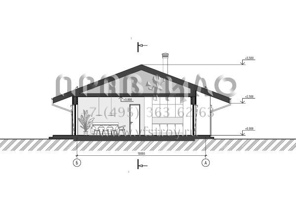 Проект дома из ж/б панелей с сауной и комбинированным фасадом SP-143-1