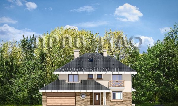 Проект коттеджа с открытой планировкой S8-263-1 (Тукан)