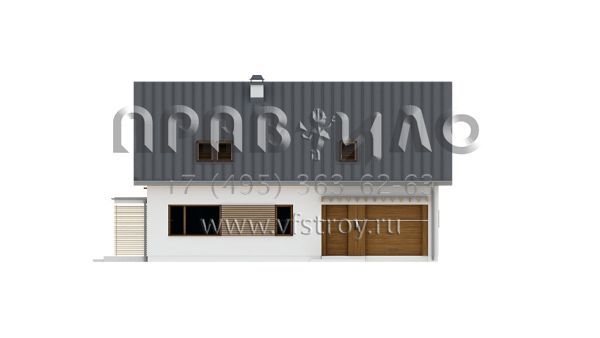 Проект частного дома с большой угловой террасой s3-208-1 (Z240)