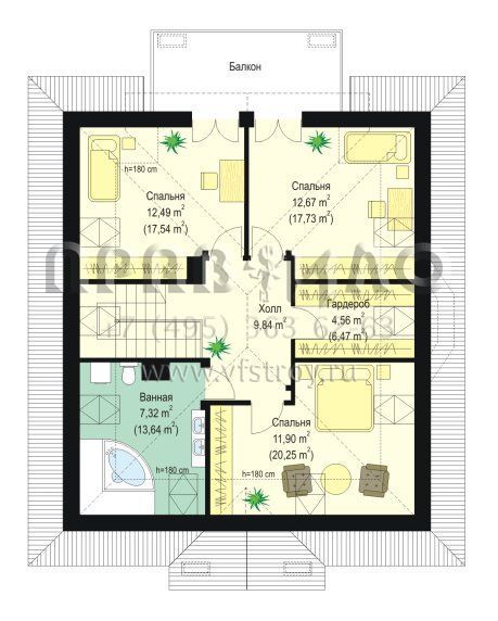 Проект дома с солидным входом S8-183-2 (Шалость)
