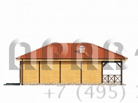 Проект небольшого каркасного дома K3-75 (Z16 dk)