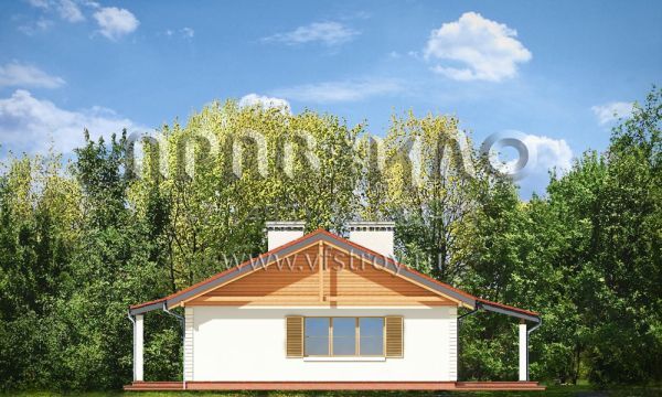 Проект квадратного керамоблочного дома S8-118 (Шпак)