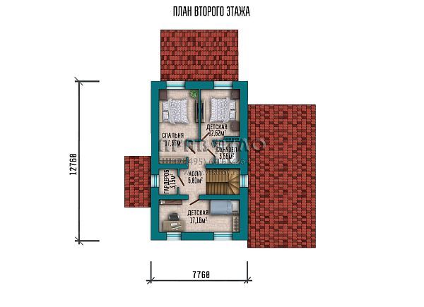 Проект компактного дома для проживания большой семьи S2-167 (061-167-2Г)