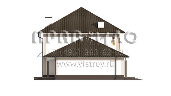 Проект дома с гаражом на две машины  S3-226-1 (Zx12 GL2)