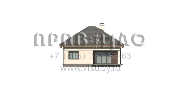 Проект компактного дома из кирпича, керамических блоков или газобетона S3-170-2 (Z64 a)