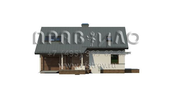 Проект частного двухэтажного прямоугольного дома  S3-148 (Z226)