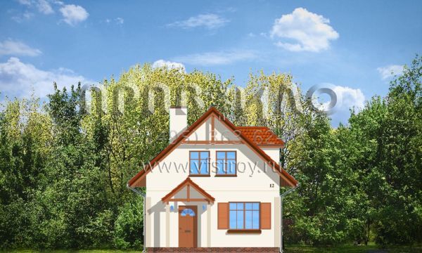 Проект небольшого дома с простой планировкой S8-110-2 (Первый дом)