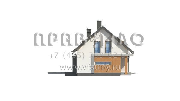 Проект одноэтажного загородного дома с гаражом S3-155 (Z269)