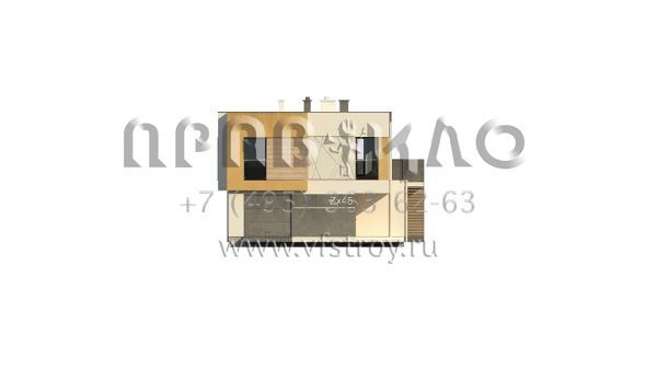 Проект солидного загородного дома в стиле хайтек  S3-188-3 (Zx45)
