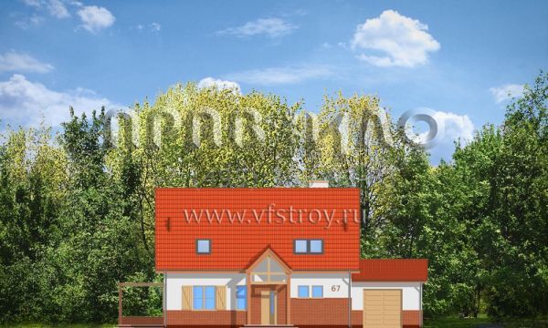 Проект сельского дома S8-198-1 (Лесной Заулок)