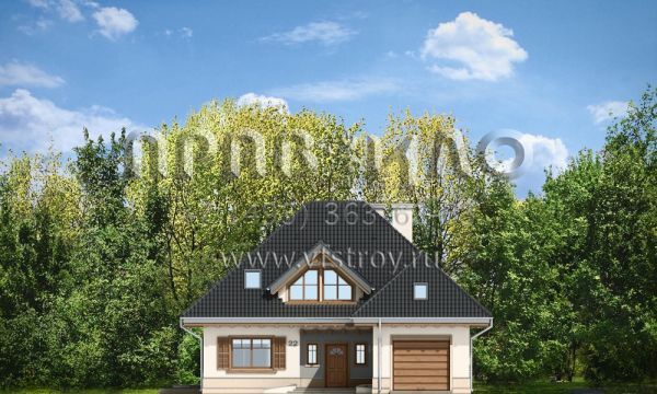 Проект традиционного дома из керамических блоков S8-234-2 (Фантазия)