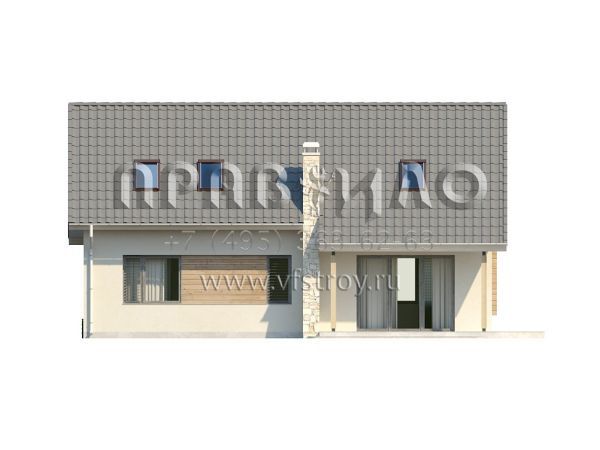 Проект двухэтажного функционального дома S3-154 (Z111)