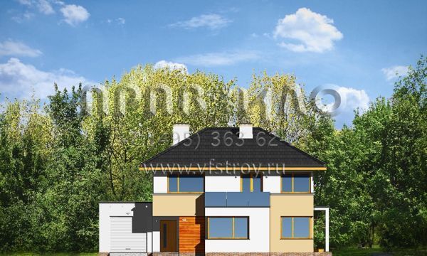 Проект дома с современным дизайном S8-212 (Небольшой)