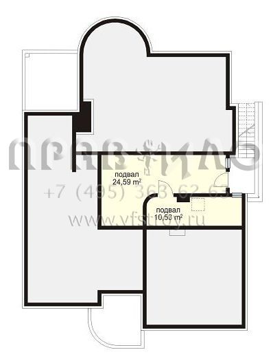 Проект загородного коттеджа с четырехскатной кровлей S8-451 (Габриэль)