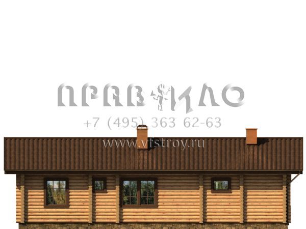 Одноэтажный деревянный гостевой дом S7-104 (1-18)