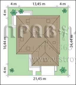 Проект дома для проблемного участка S8-282 (Наталья 2)