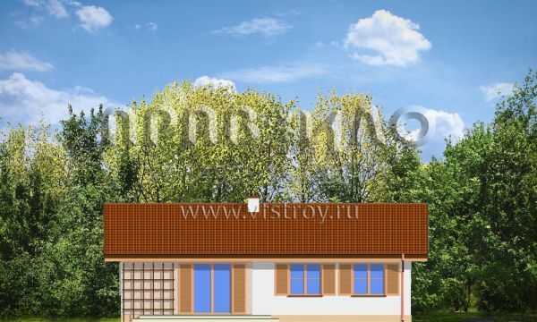 Проект коттеджа из поризованной керамики S8-110-3 (Солнечный)