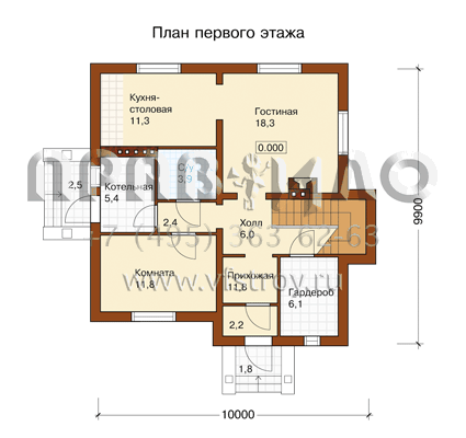 Эффектный загородный особняк I-164-1P