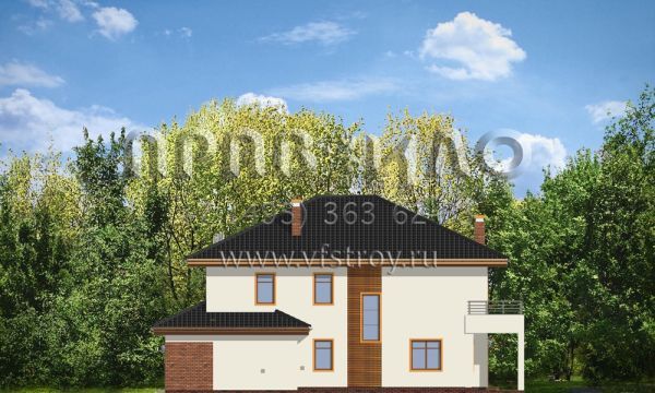 Проект дома с клинкерной отделкой S8-332-1 (Топаз)