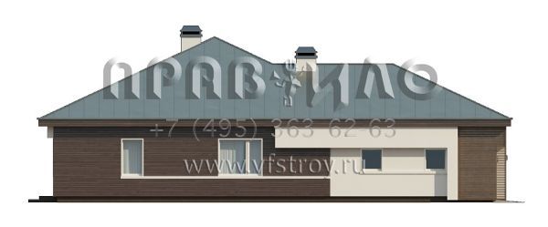 Проект дома с кирпичной облицовкой и гаражом на два автомобиля S3-166-7 (Z200 K)