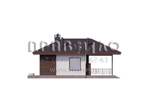 Одноэтажный дом с террасой S7-103 (3-47а1)