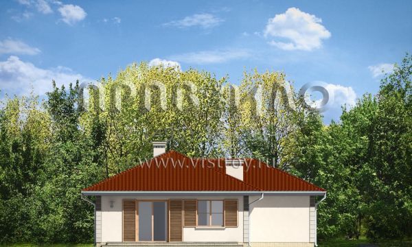 Проект компактного дома с гаражом S8-126 (Непоседа 2)