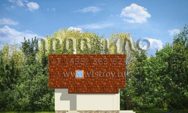 Проект компактного дома с открытой террасой S8-69 (Франтик)
