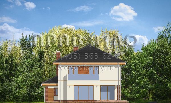 Проект коттеджа с большим смежным гаражом S8-227 (Изумруд)