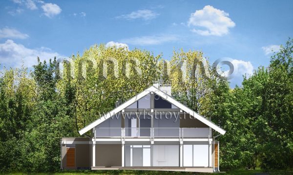 Проект светлого загородного дома S8-311 (Открытый)