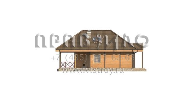 Проект компактного загородного дома с двухсторонним камином и кабинетом-спальней в мансарде S3-110-6 (Z16 D 35)