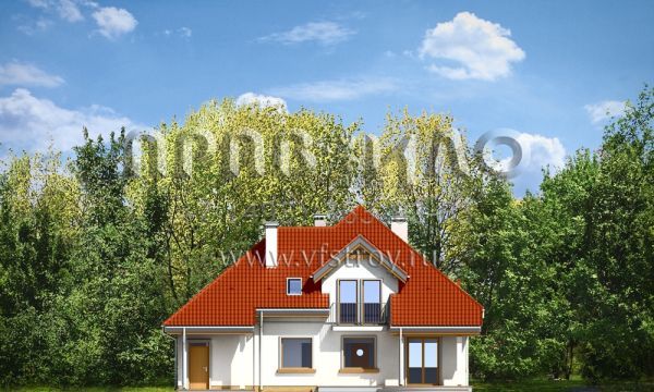 Проект дома с жилой мансардой S8-234 (Лука)